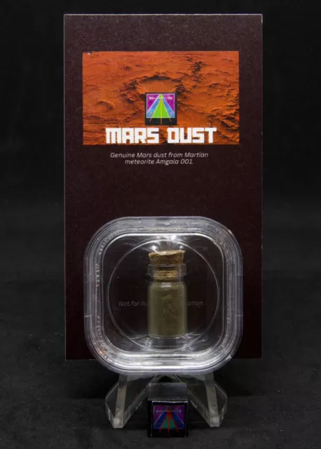 100% Authentic Martian Meteorite Dust From Planet Mars!  IMCA #3950, GMA #042