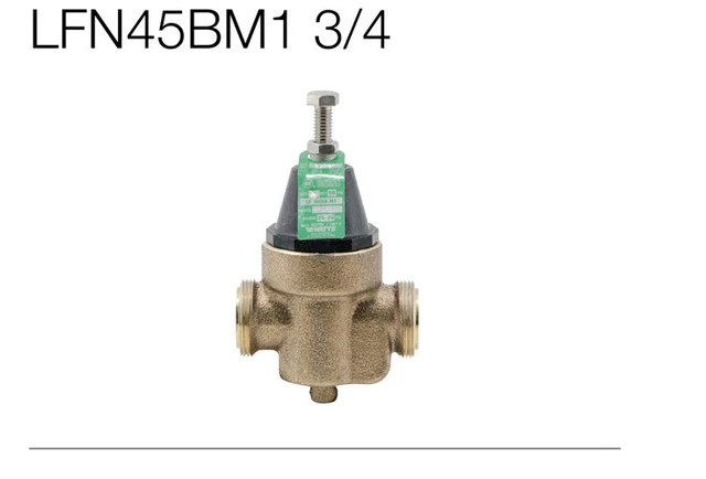 Watts 3/4in Pressure Reducing Valve With Bypass LFN45BM1
