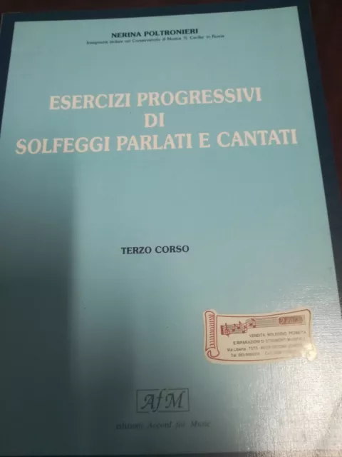 Nerina Poltronieri, Esercizi Progressivi Di Solfeggi Parlati E Cantati, Corso 3