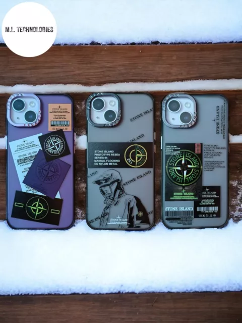 Custodia Cover Stone Island Viola Per iPhone 15 Pro