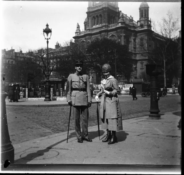 PARIS 1911 - Négatif Verre - Place du Chatelet - 987-4