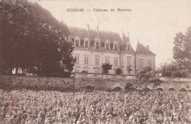 ODENAS château de nevers timbrée 1931