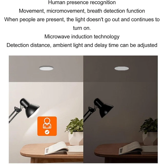 Douille E27 Avec Capteur De Lumière - Distance De Détection De 6 M - 100-240 V - Support De Lampe De Garage Activé Par Le Mouvement