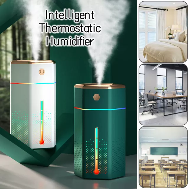 1L Ultrasonic Air Humidifier Mist Aroma Diffuser Oil Purifier LED Light USB OZ