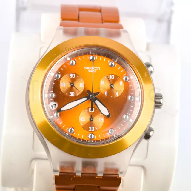 Swatch Irony Diaphane Chrono 2012 - SVCK4051AG - Full Blooded Naranja - Nuovo