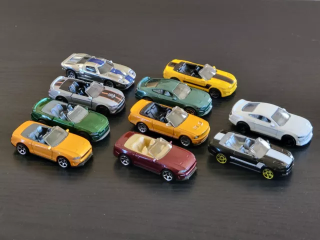 Matchbox/Hot Wheels Lot of (10) Ford Mustang, Coupe, Convertible New!!! Loose!!!