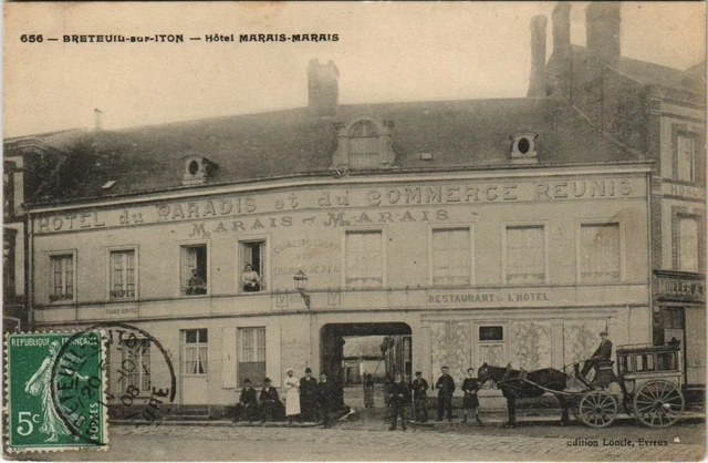 CPA BRETEUIL on ITON-Hotel Marais Marais (28867)