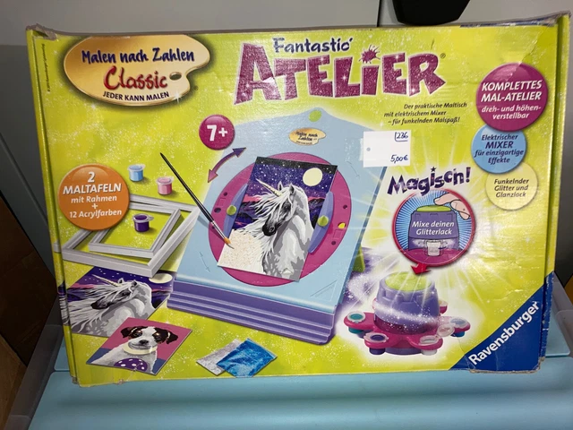 Ravensburger Malen-nach-Zahlen, "Fantasic-Atelier", unvollständig