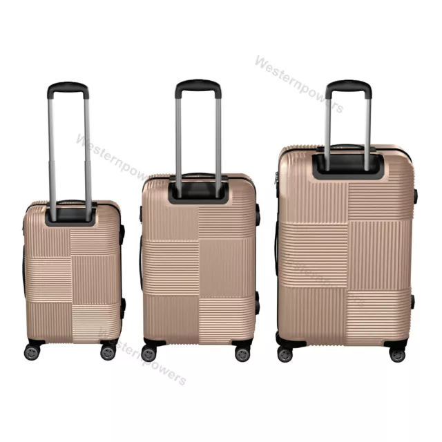 3-Piece Hardside Luggage Set with Spinner Wheels Lightweight 20'' 24'' 28'' 7