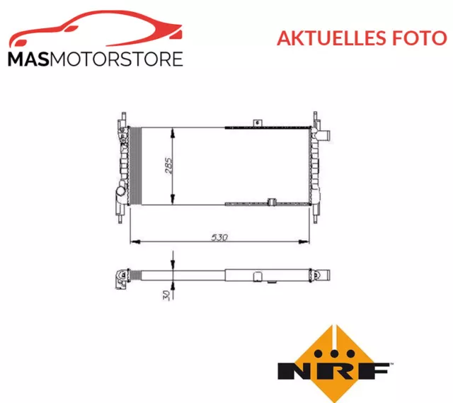 Kühler Wasserkühler Motorkühler Nrf 58711 P Für Vauxhall Astra Ii Cc