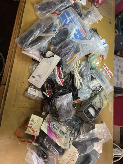 Large lot of assorted electronics cables parts etc grab bag