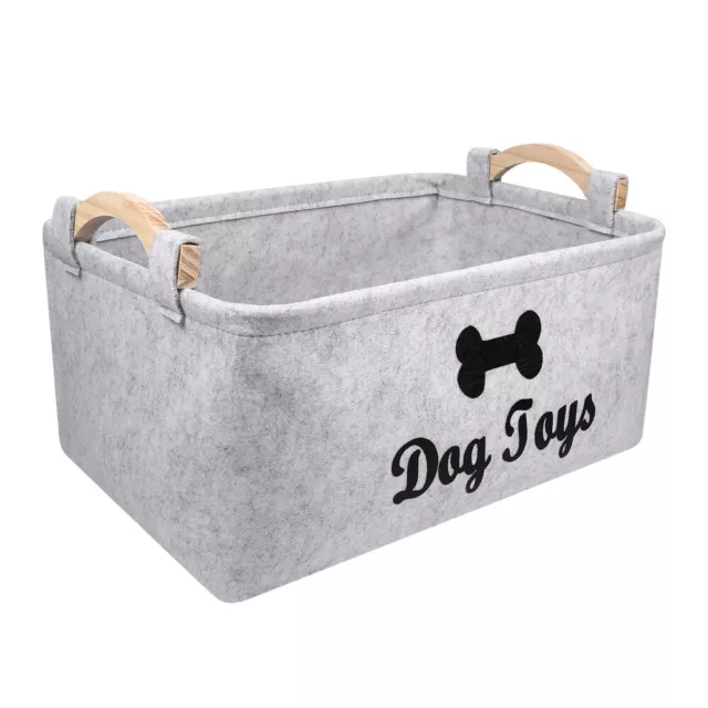 Toy Collection Box Accessory Storage Bin Pet Toys Basket Pet Clothes Container