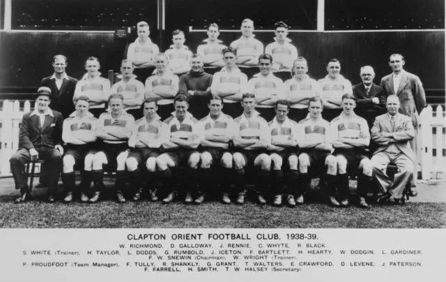 Clapton Orient Football Team Photo>1938-39 Season