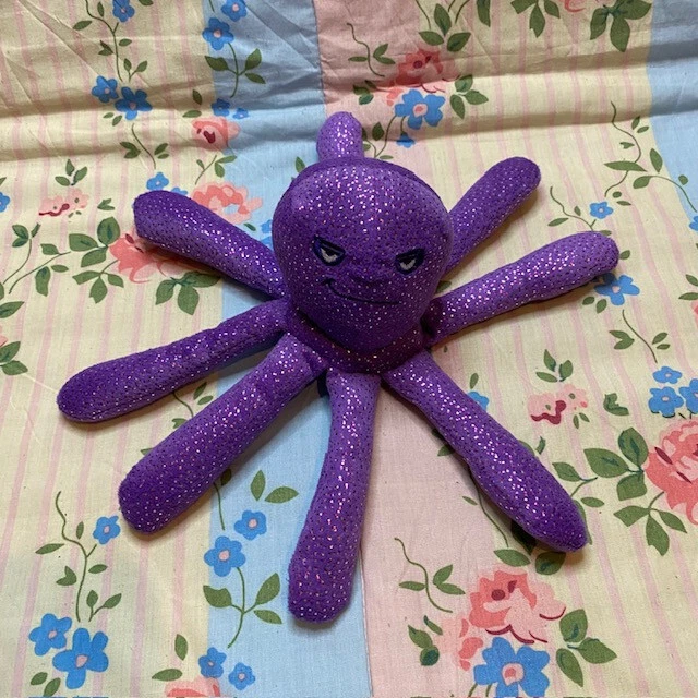RARE HTF DISNEY Store Toy Story 3 Stretch Purple Octopus Soft Toy Plush ...