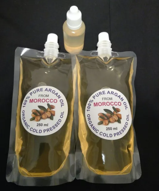 100% Pure Moroccan Argan Oil, Cold-Pressed. Add Essential Oils To Your Order.