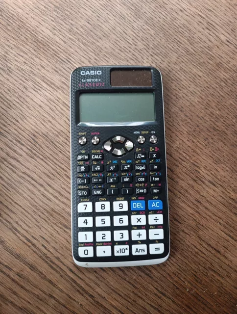 Casio FX-991DE X ClassWiz Wissenschaftlicher Rechner - Schwarz