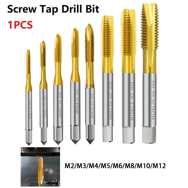Burkit M20 x 2,5 Flauto a spirale, HSS titanio rivestito a spirale flauto Plug filettatura M20 x 2,5