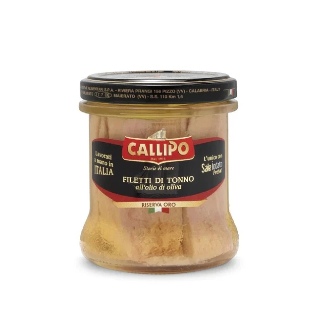 Filetti Di Tonno Con Olio Di Oliva -Riserva Oro- Callipo Da Gr. 150