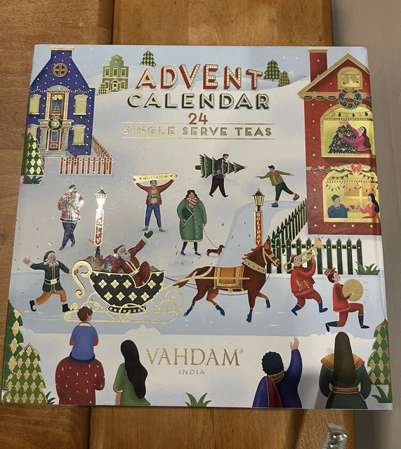VAHDAM ADVENT BOX Calendar Xmas Tea Gift Set 24 Drawers, 118 Bags (2