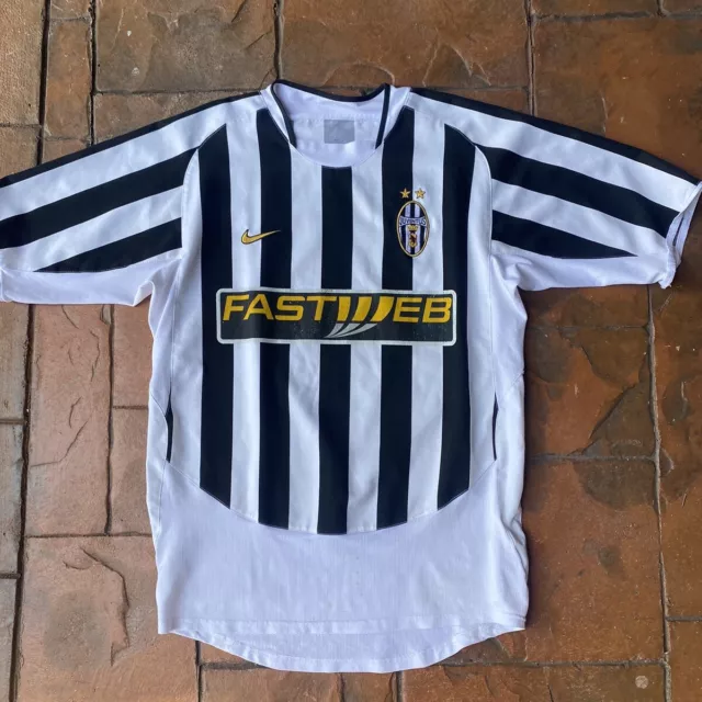 Nike FC Juventus Home 2003/2004 Football Shirt Soccer Jersey Italy Italia Mens L