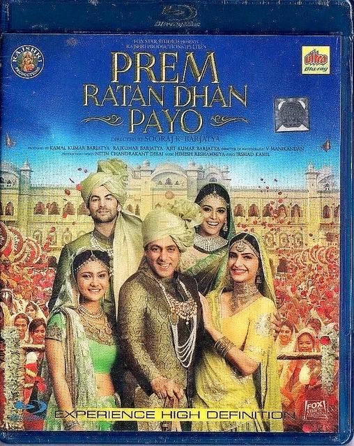 PREM RATAN DHAN PAYO BOLLYWOOD BLU-RAY Salman Khan, Sonam