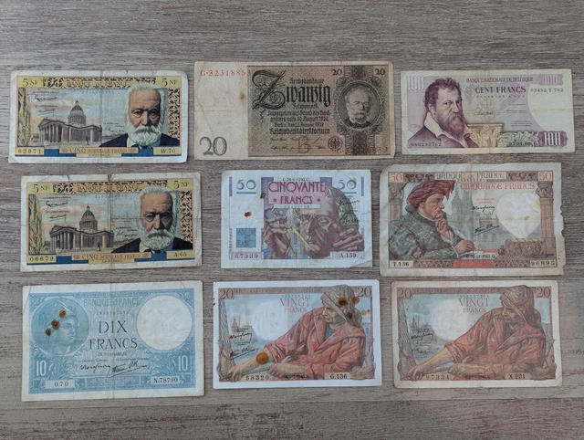 Billets De Banque En Francs Français