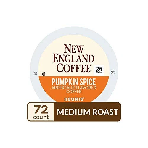 New England Coffee Pumpkin Spice 12 Count Single Serve Cups Pack of 6