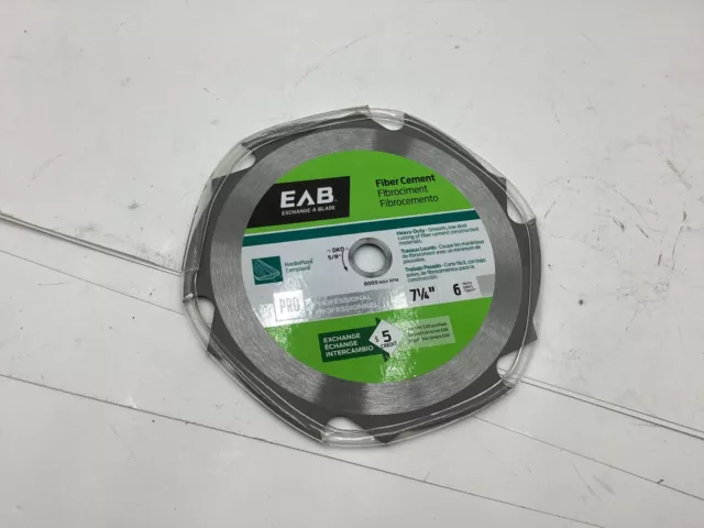 Exchange-A-Blade 1017252, 7 1/4" x 6 Teeth Fiber Cement Professional Saw Blade
