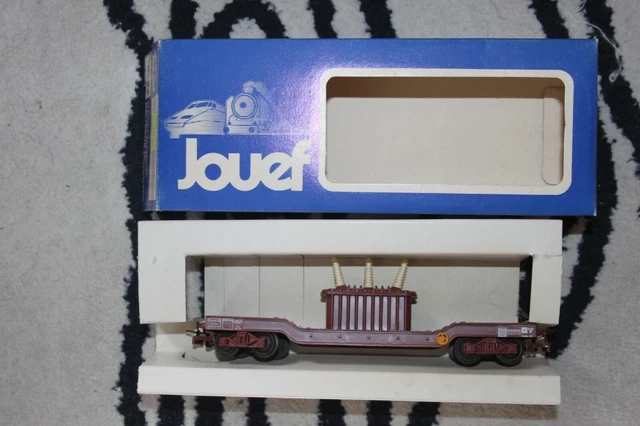 WAGON PLAT SURBAISSÉ avec transformateur jouef ho réf 6582 neuf EUR 11,50 - FR