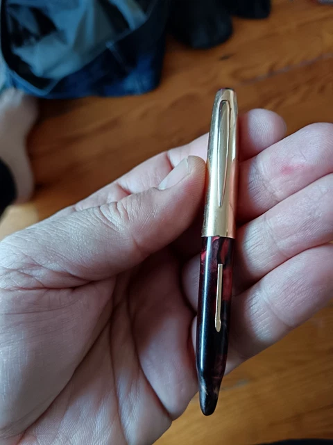 Stylo Plume Ancien Météore 575 - Plume En Or 18 Carats - À Restaurer (État Non Testé)