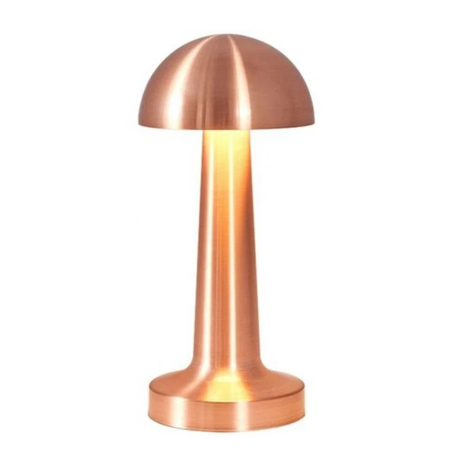 Lampada Da Tavolo Bronzo Ricaricabile Usb Effetto Touch Luce Decorativa Td-306