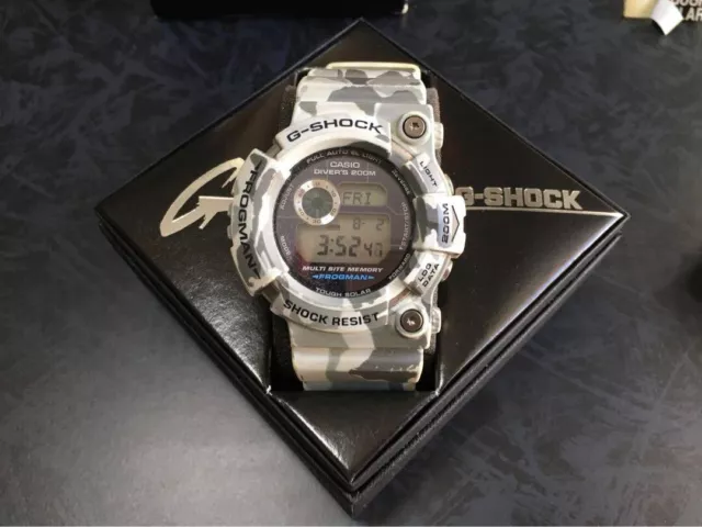 CASIO G-SHOCK Frogman GW-200CF-7JF Solar Wrist Watch BOX Used from Japan
