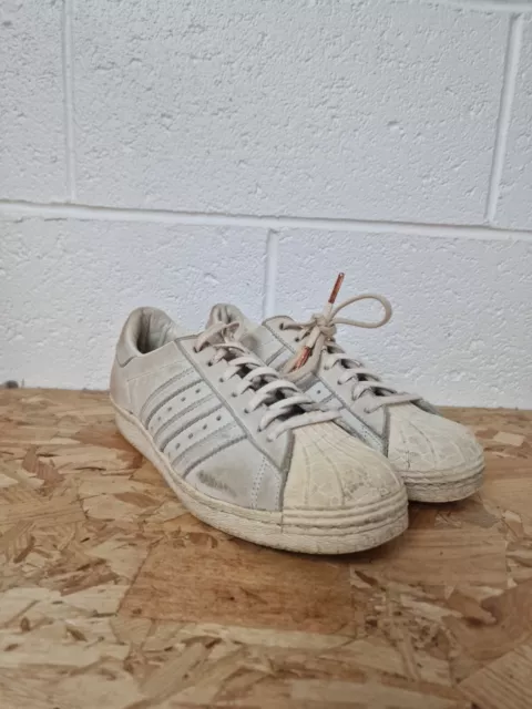 Adidas Superstar Ii Original. Damen-Turnschuhe Grösse 6,5 Uk.  Weiss/Grau 2