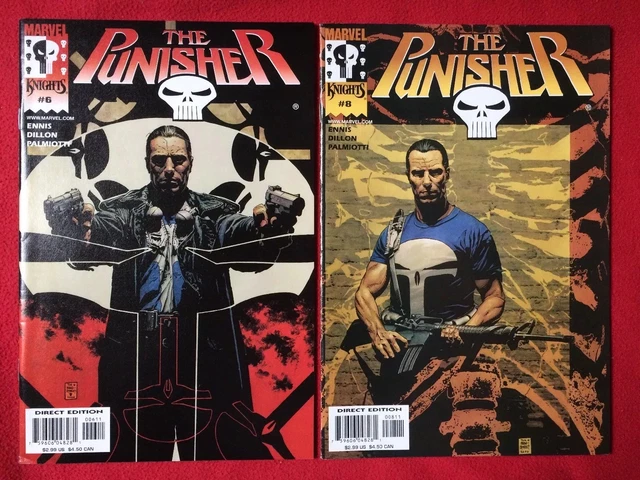 THE PUNISHER MARVEL KNIGHTS VOL 3 # 6,8 Garth Ennis Steve Dillon 2000