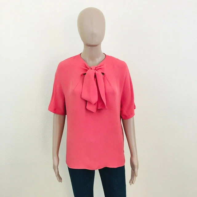ZARA ROSA MANICA Corta Camicia Camicetta Top Taglia S M EUR 12 55 PicClick IT