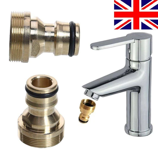 UK Universal Kitchen Tap Connector Mixer Hose Garden Adaptor Pipe Joiner Fitting