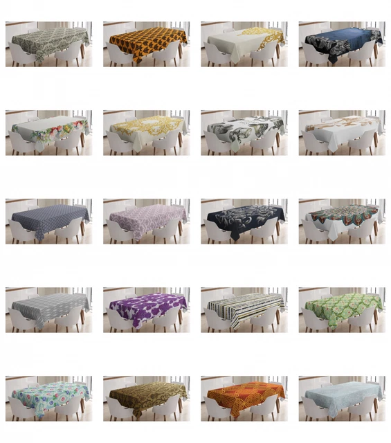 Ambesonne Victorian Tablecloth Table Cover for Dining Room Kitchen 3