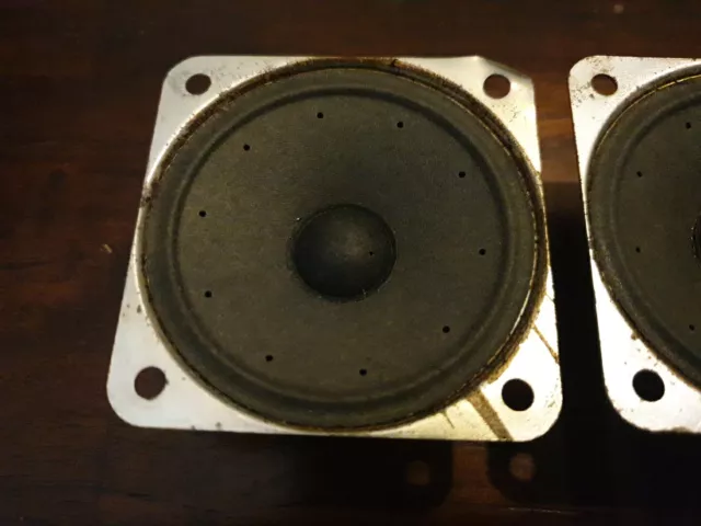 1979,Matched Pair of Special tweeter SIARE 6,5cm x 6,5cm, 8 ohm, vintage speaker