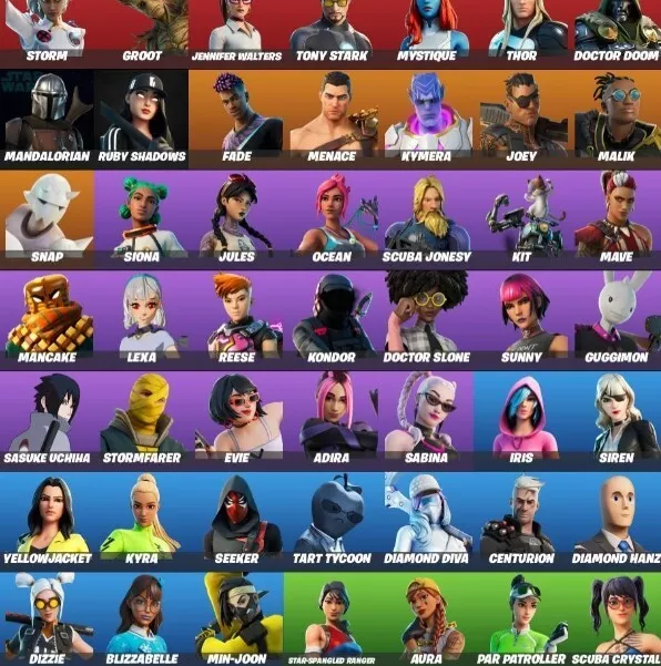 F0RTNITE Acc - Marvel Pack - Rare 49 Skins  + 550 VBCKS ⭐