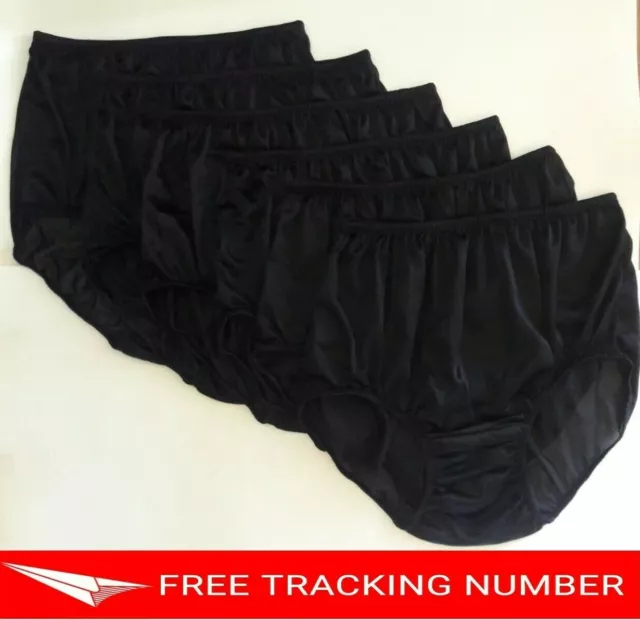 6X VINTAGE NYLON Panties Bikini Underwear Granny Sheer Gusset Mushroom Size  L Ne $30.36 - PicClick