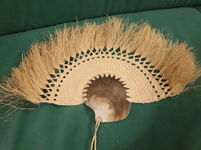 Scomparti Mare del Sud in tessuto conchiglia e fibra di Paöm 27x40 cm, Nuova Zelanda