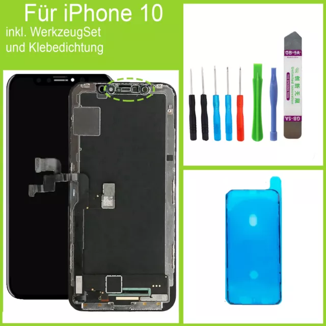 Hx 3D HD Retina Affichage LCD Pour pour IPHONE X Touch Screen Écran Noir