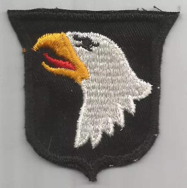 50's Cut Edge No Glow Twill US Army 101st Airborne Division Patch Inv# F047