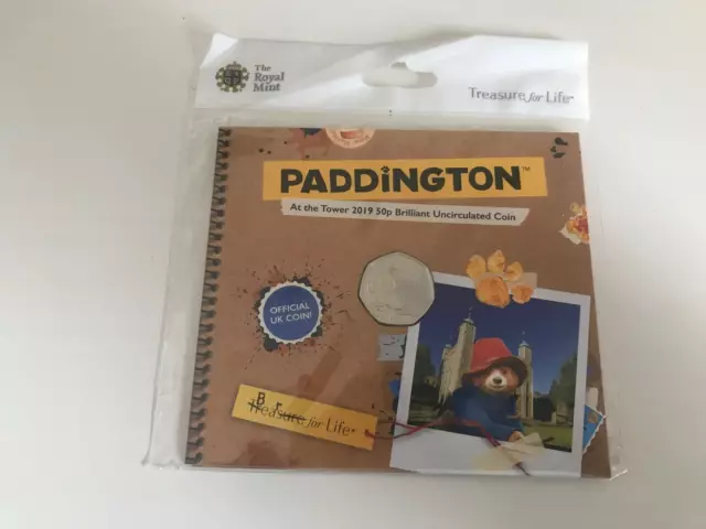 2019 Paddington En la Tour Cinquante 50 Pence Pièce de Monnaie Bu Paquet