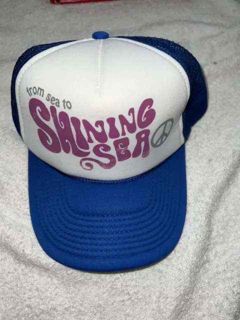 O’Neill Cap Hat From Sea To Shining Sea Trucker Mesh Foam Snapback Peace