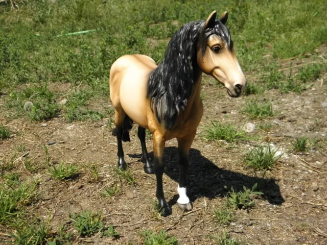Breyer Custom Andalusian (Duende) Dappled Buckskin Horse Statue OOAK 3