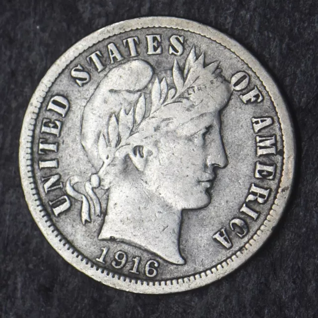 1916-S Barber Silver Dime 10C - COINGIANTS -