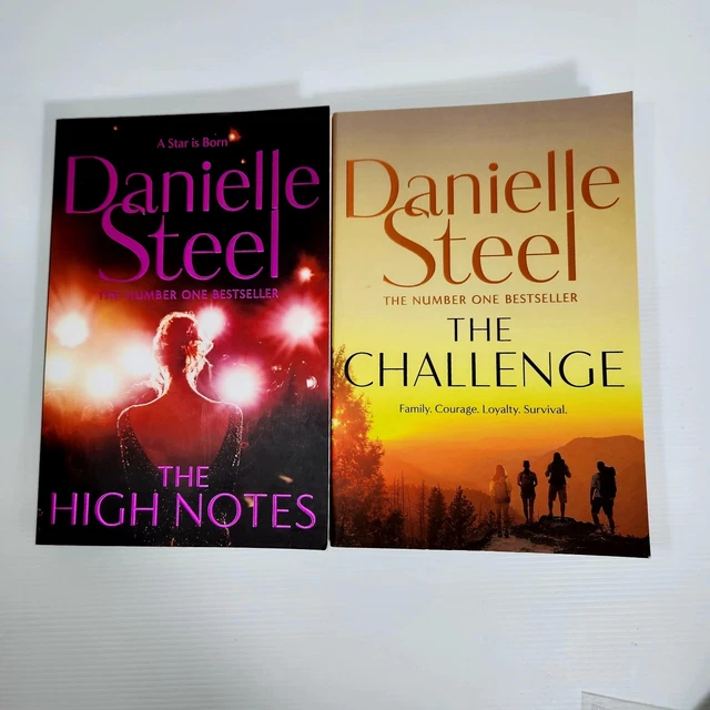 Danielle Steel Books x  2: The High Notes & The Challenge Paperbacks 2022