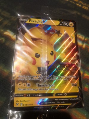 PIKACHU V JUMBO-KARTE - Lebendige Spannung Pokemon Promo-Karte
