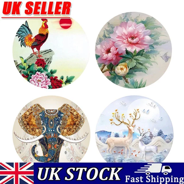 Art DIY 11CT Eco-cotton Thread Flower Animal Kit Cross Stitch Stamped Embroidery